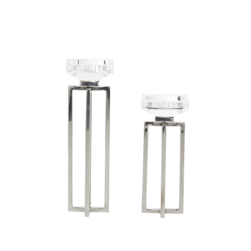 Latitude Run® 2 Piece Stainless Steel Tabletop Votive Holder Set Wayfair